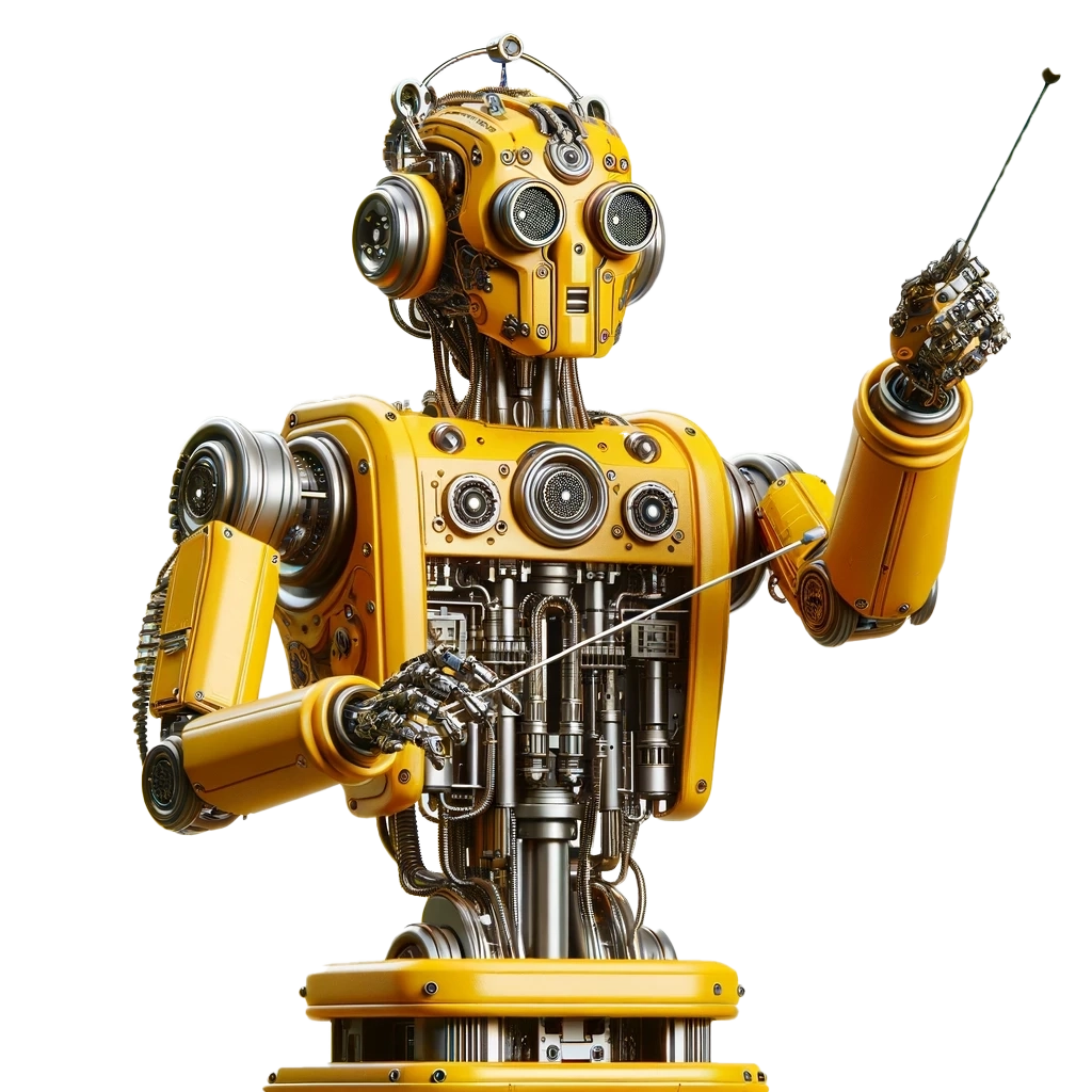 Maitre d'orchestre robot pour le changement d'outils